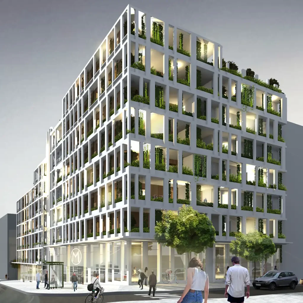 Visioonsbild Nya Gatan – Svea fastigheter i Centrala Nacka