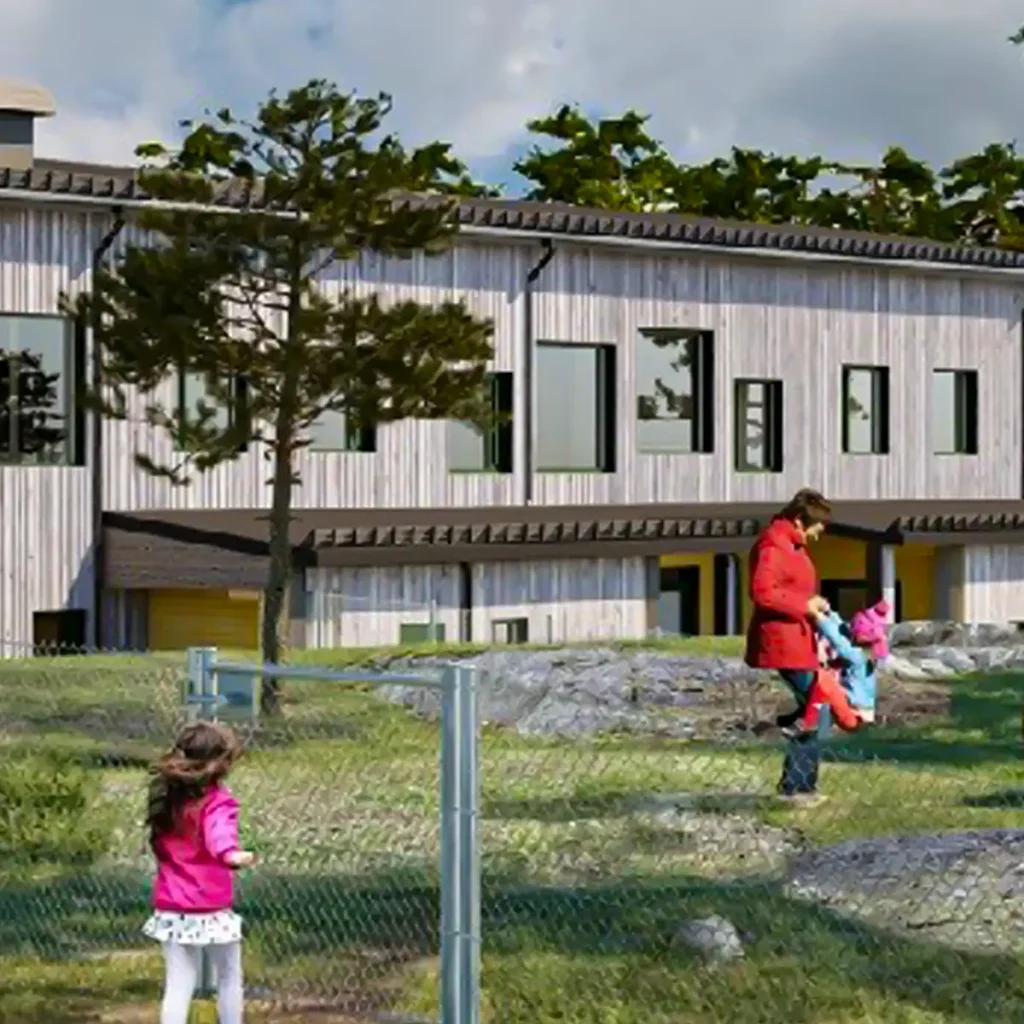 Visionsbild Järlahöjdens förskola i Centrala Nacka